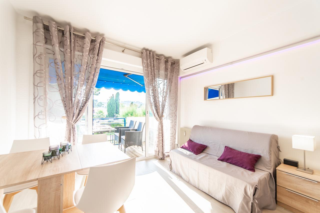 L'Ascot Appartement, Plages A 300M, Vue Hippodrome Cagnes-sur-Mer Eksteriør bilde